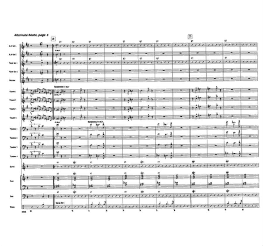 Alternate Route Jazz Ensemble scores gallery preview page 8