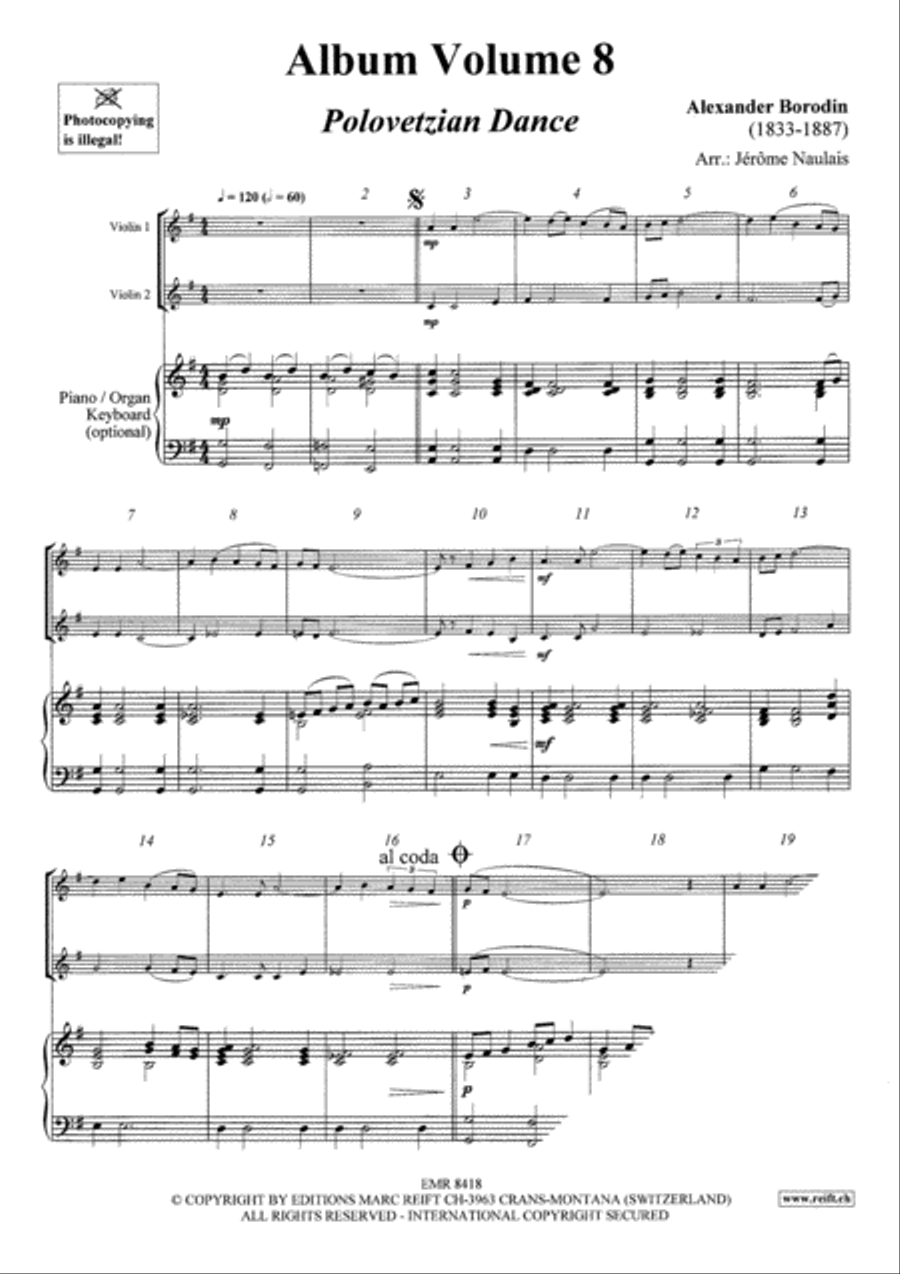 Duet Album Volume 8 Violin scores gallery preview page 3