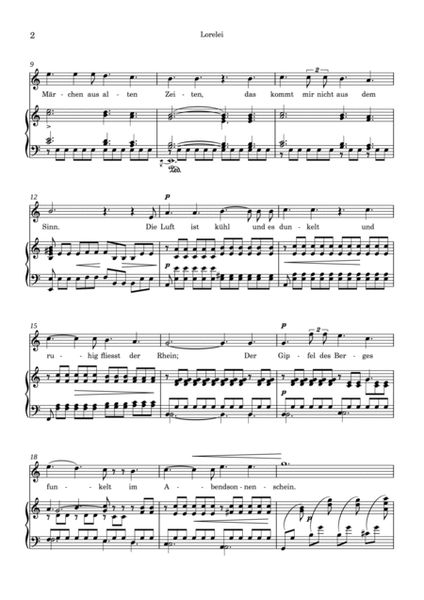 Clara Schumann: Lorelei (A Minor)