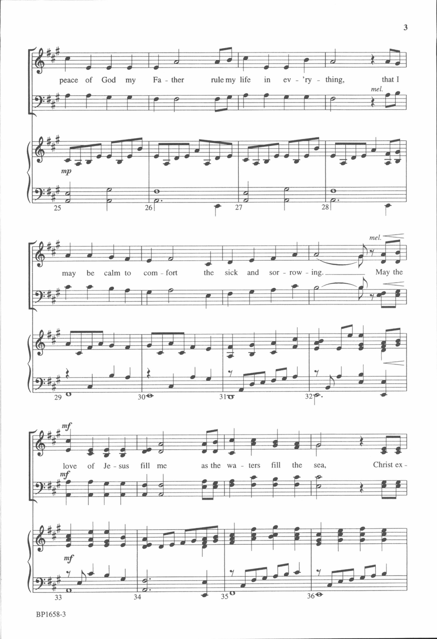 May the Mind of Christ My Savior 4-Part scores gallery preview page 4