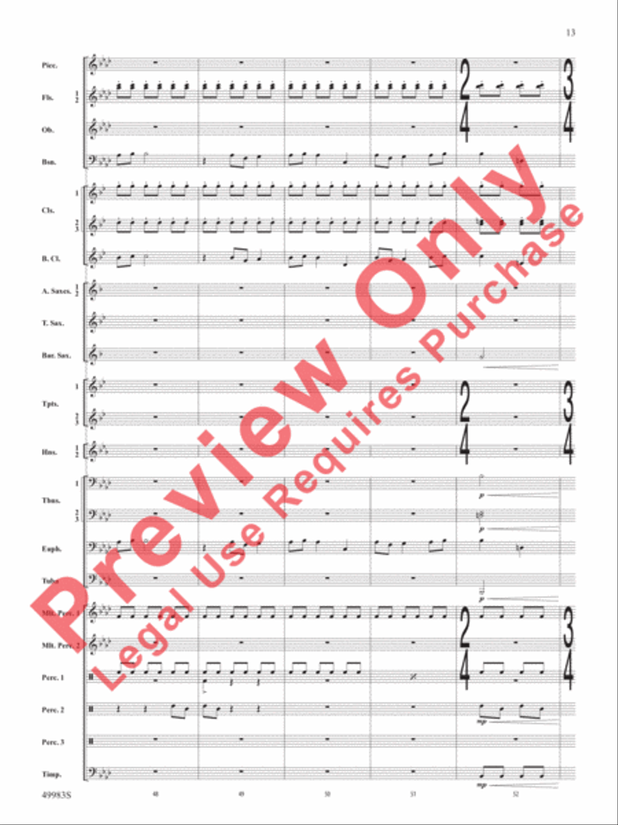 An Ancient World Concert Band scores gallery preview page 14