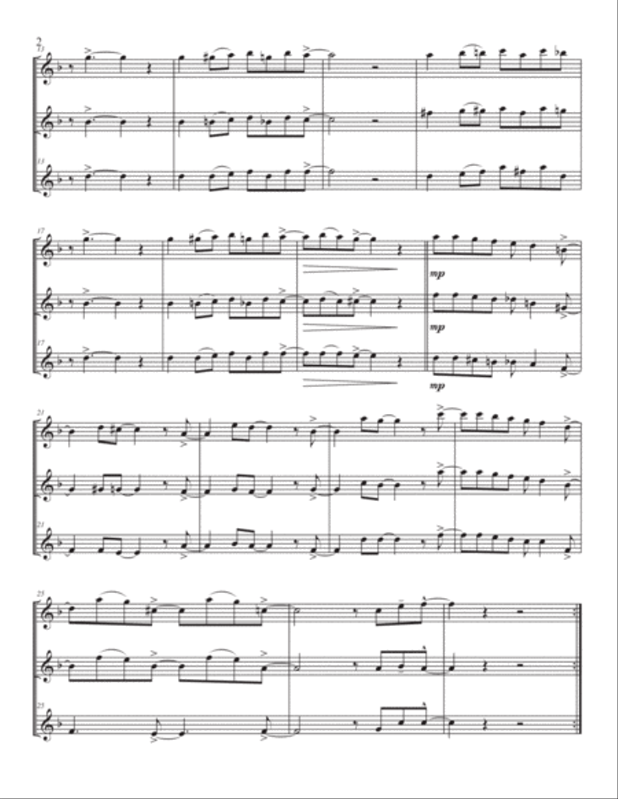 Lullaby Of Birdland Lullaby Of Birdland Flute Trio scores gallery preview page 2