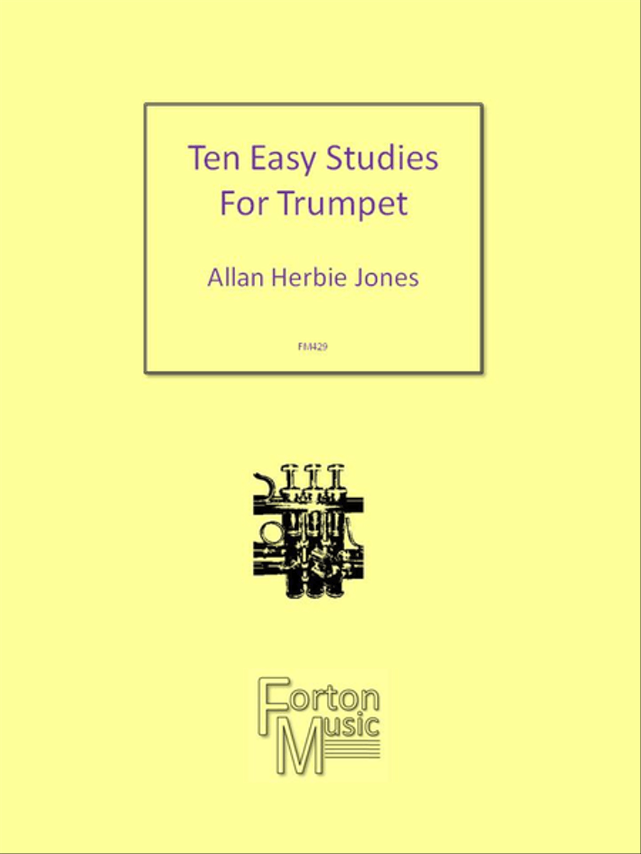 10 Easy Studies for Trumpet Trumpet scores gallery preview page 1