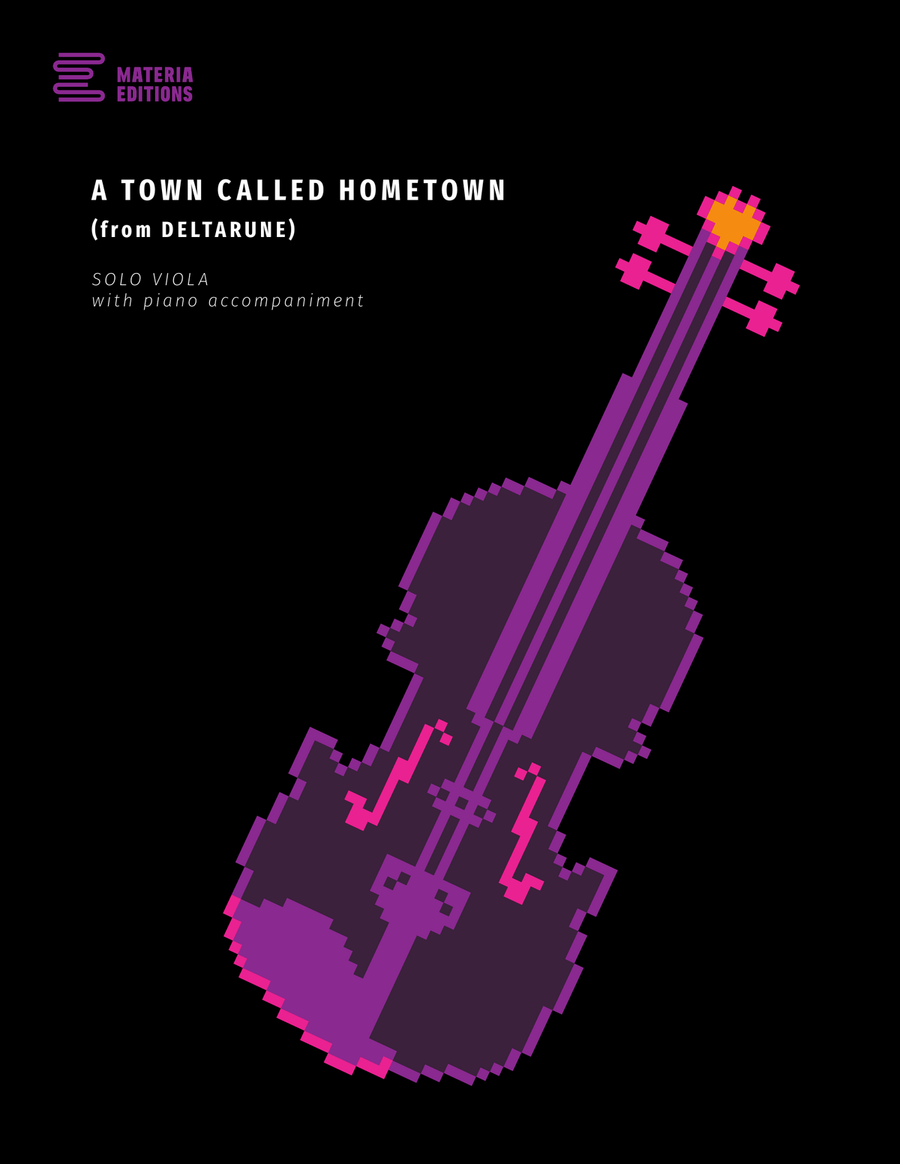 A Town Called Hometown (from DELTARUNE) (for Solo Viola with Piano Accompaniment) Piano Accompaniment scores gallery preview page 1