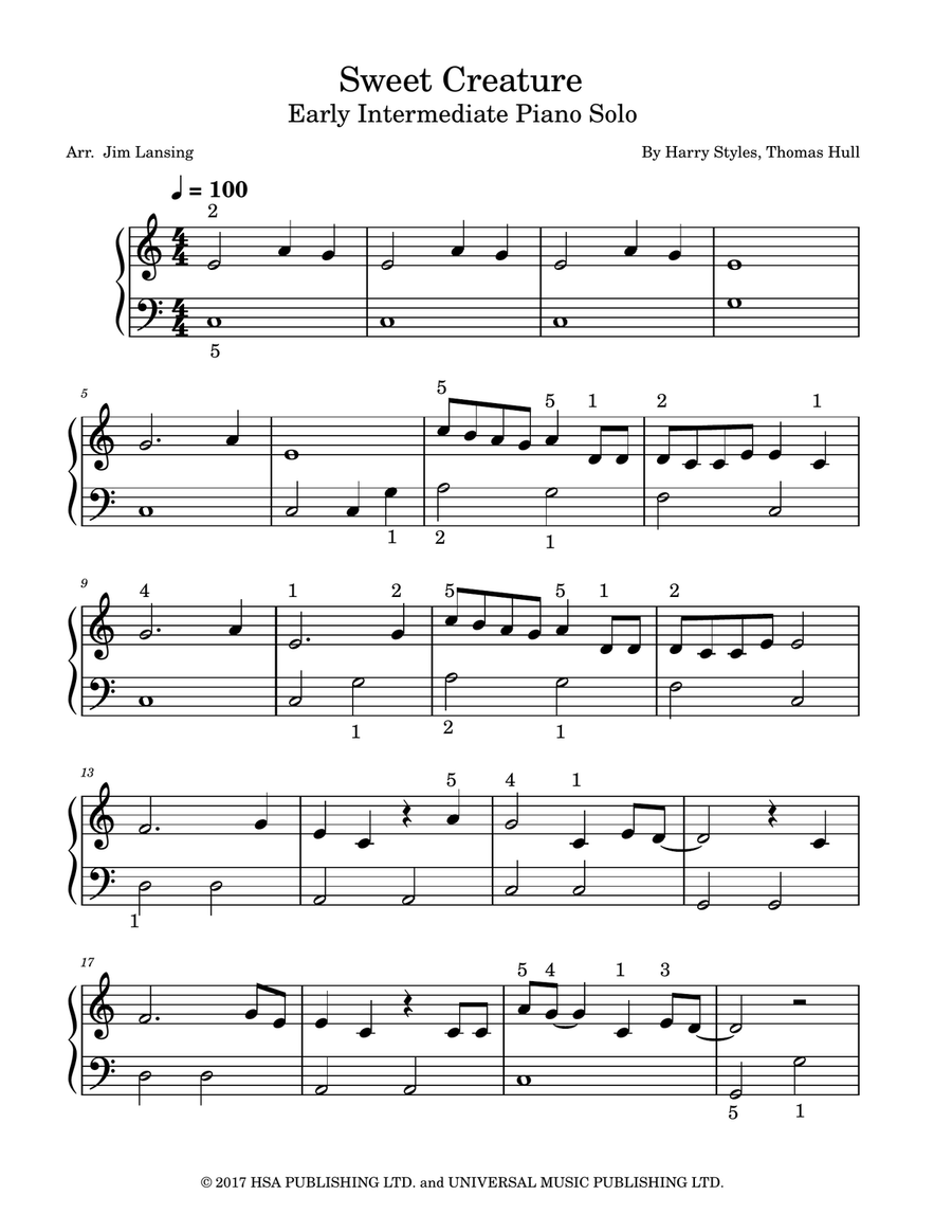 Sweet Creature Piano Method scores gallery preview page 2