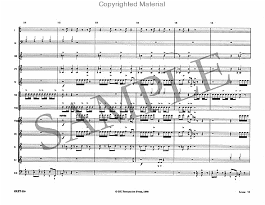 The Phantom Dances Percussion Ensemble scores gallery preview page 16