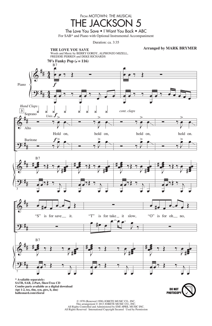 The Jackson 5 (from Motown the Musical)