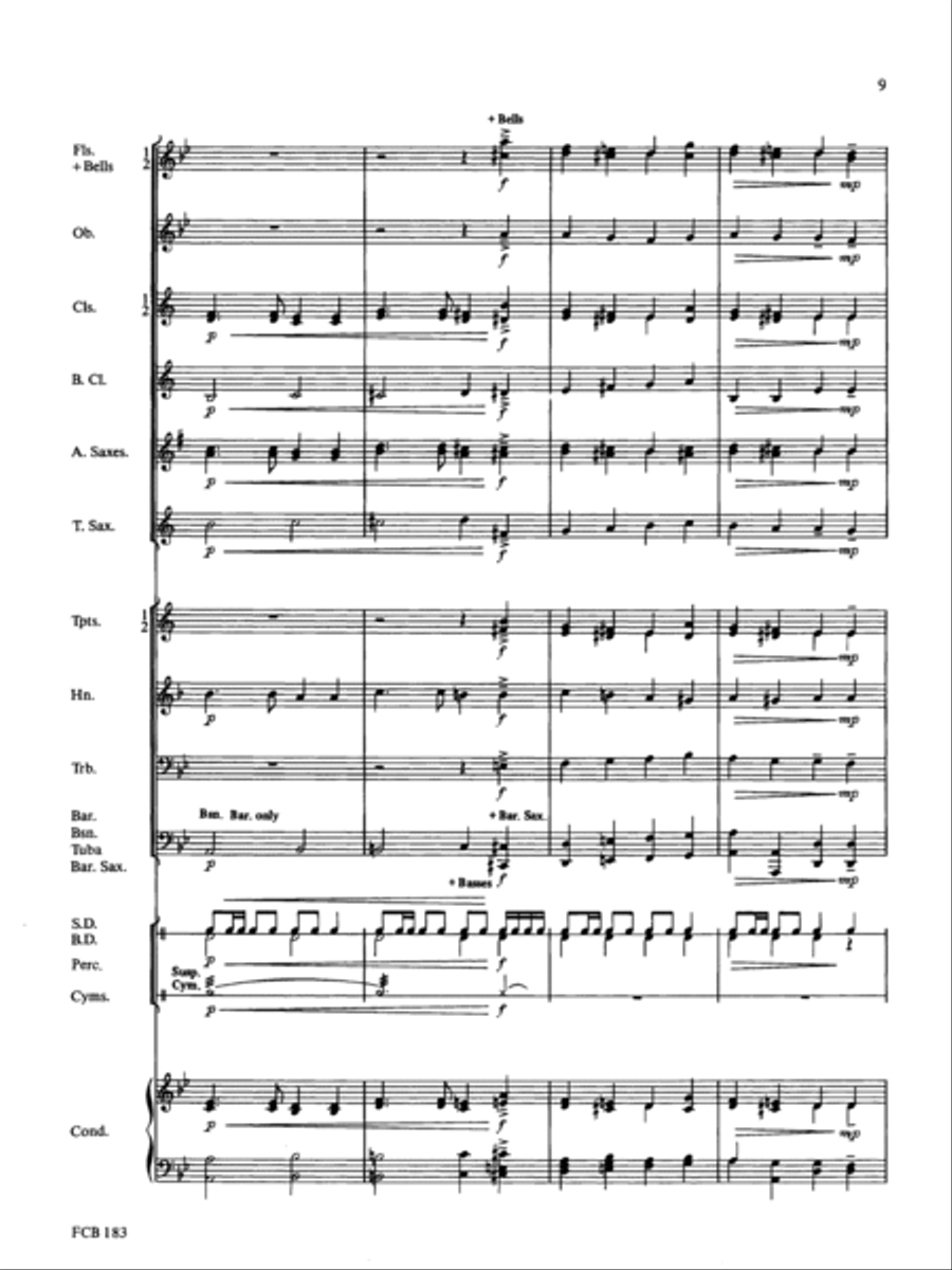 Anchors Aweigh Concert Band scores gallery preview page 9