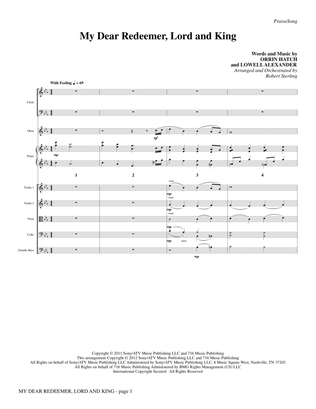 My Dear Redeemer, Lord And King - Full Score