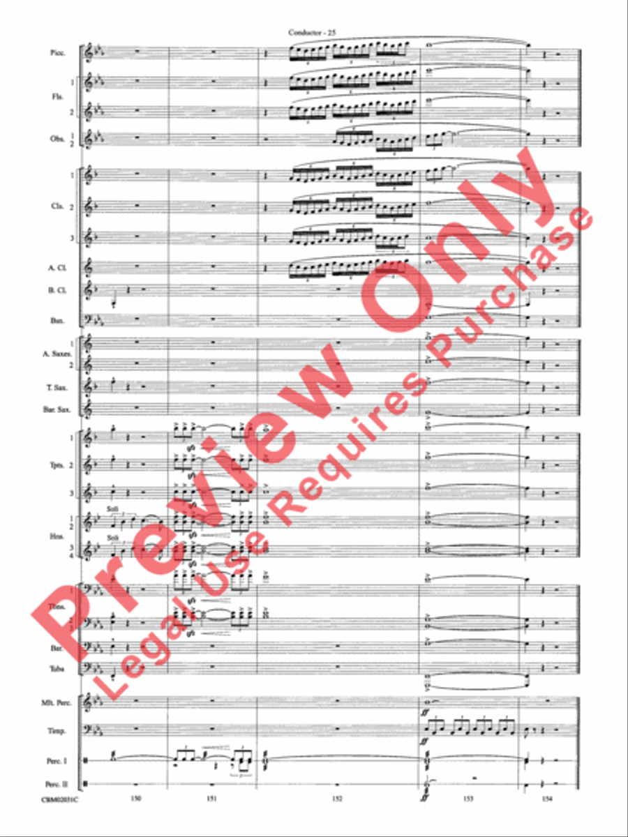 Band of Brothers, Symphonic Suite from Concert Band scores gallery preview page 28