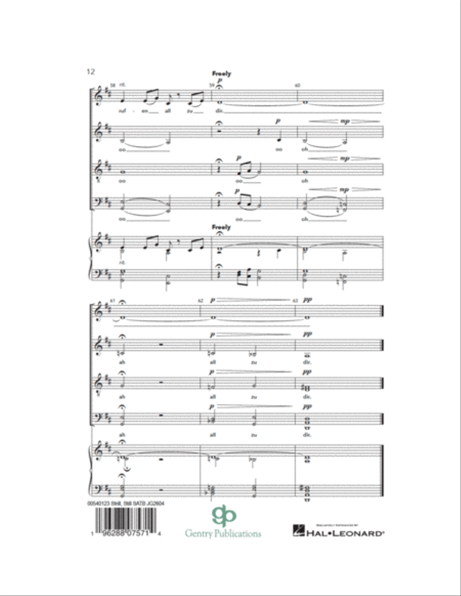 Still, Still, Still 4-Part scores gallery preview page 12