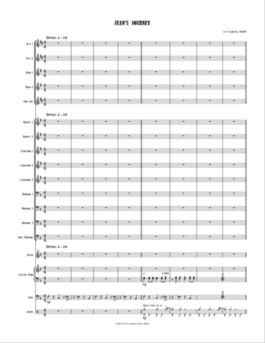 Jean's Journey Jazz Ensemble scores gallery preview page 2
