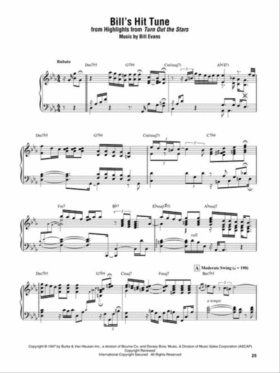 Bill Evans Omnibook for Piano Piano Solo scores gallery preview page 6