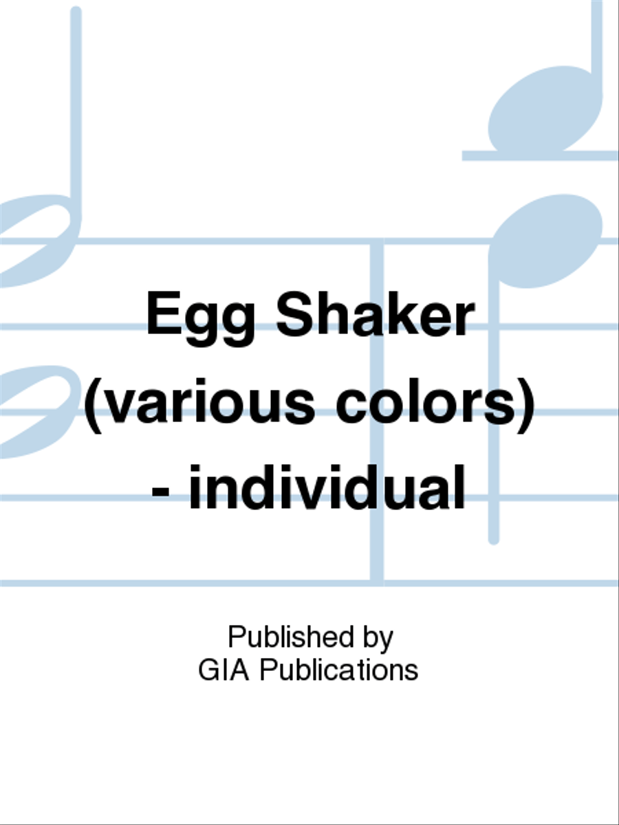 Egg Shaker (various colors) - Individual School and Community scores gallery preview page 1