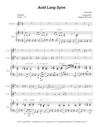 Auld Lang Syne (Duet for Soprano and Tenor Saxophone)