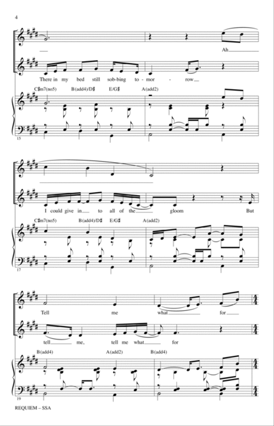 Requiem (from Dear Evan Hansen) (arr. Roger Emerson) SSA scores gallery preview page 3