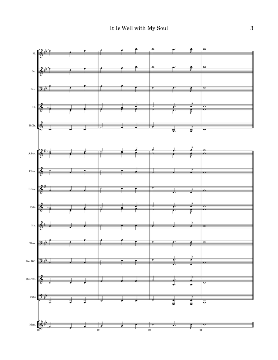 It Is Well with My Soul Concert Band scores gallery preview page 4