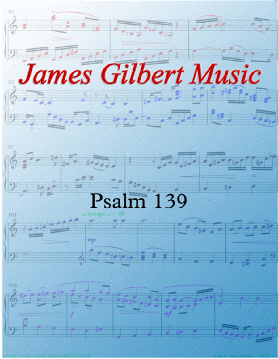 Psalm 139 Organ Solo scores gallery preview page 1