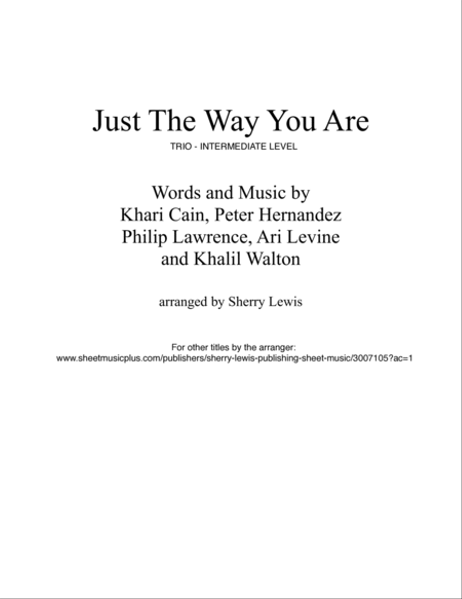 Just The Way You Are String Trio scores gallery preview page 2