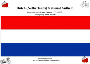 Book cover for Dutch National Anthem for String Orchestra (MFAO World National Anthem Series)