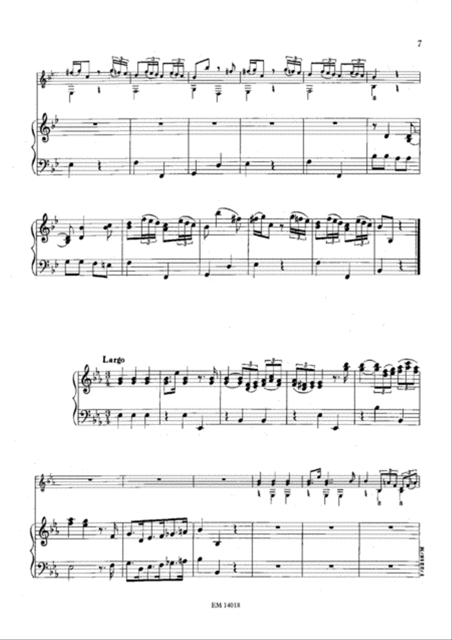 Concerto in B-flat Major for Guitar and Piano (Piano Reduction)