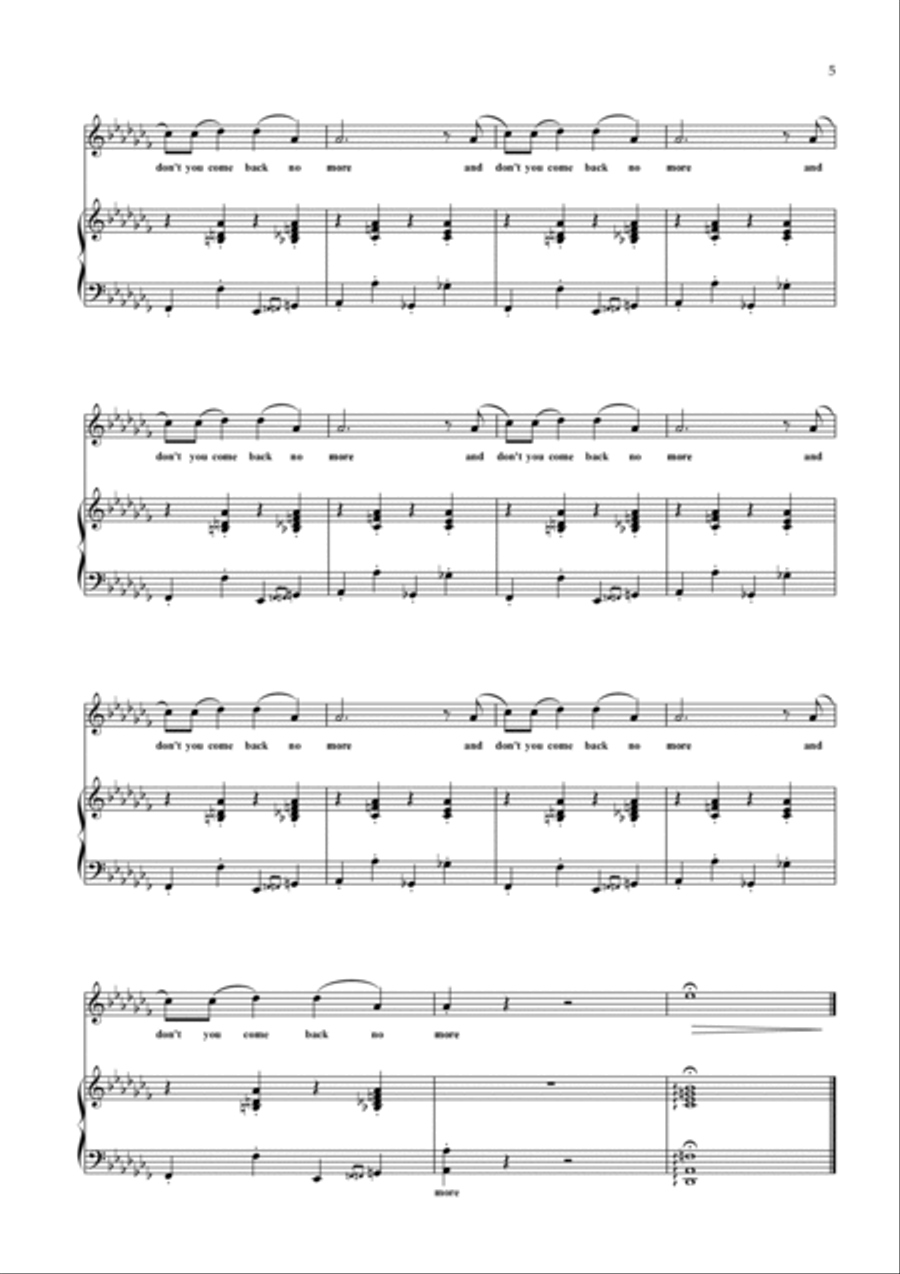 Hit The Road Jack Flute Solo scores gallery preview page 5