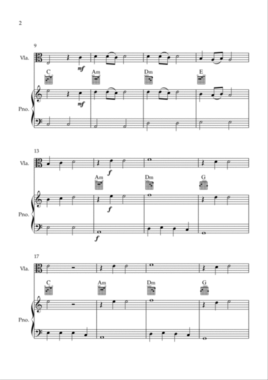 Flowers Viola scores gallery preview page 2