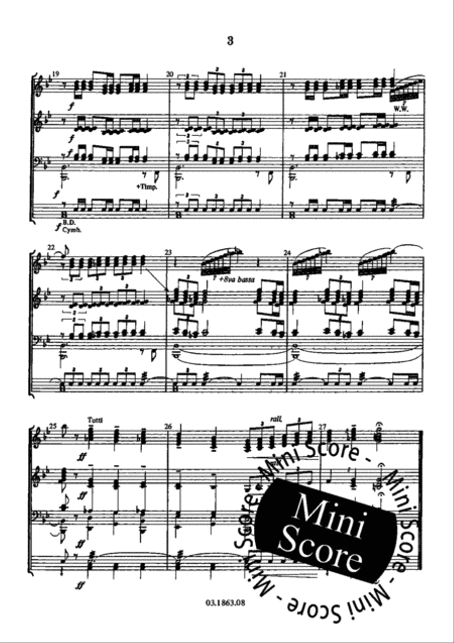 Four Characters Four Characters Concert Band scores gallery preview page 9