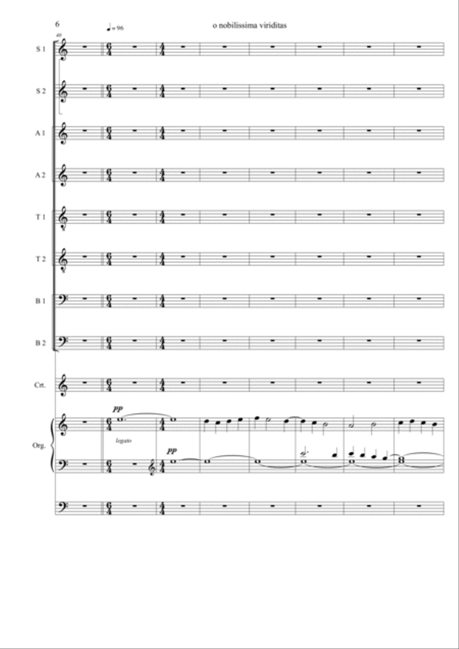 O nobilissima viriditas O nobilissima viriditas Divisi scores gallery preview page 6