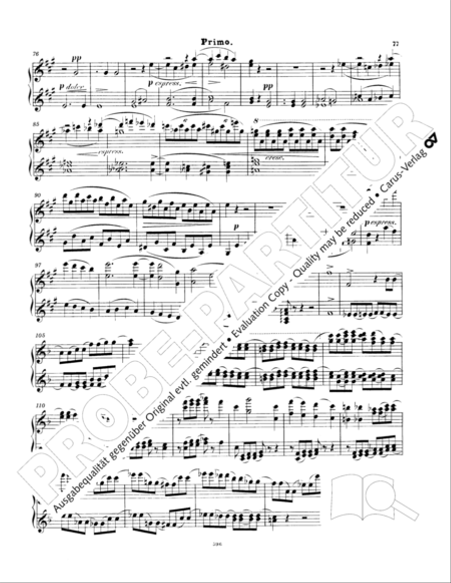 Ein Deutsches Requiem (German Requiem) Piano Duet scores gallery preview page 86