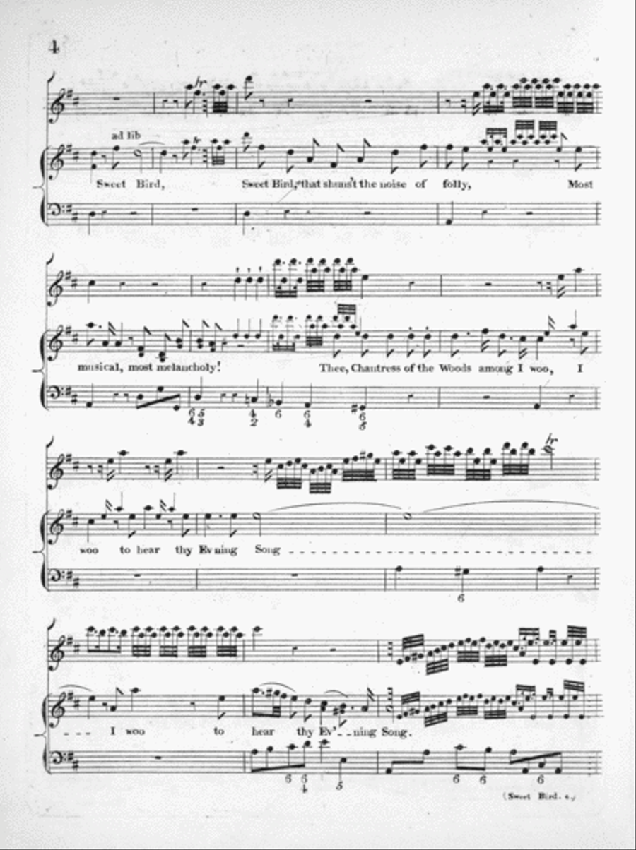Sweet Bird That Shun'st the Noise of Folly Flute scores gallery preview page 4