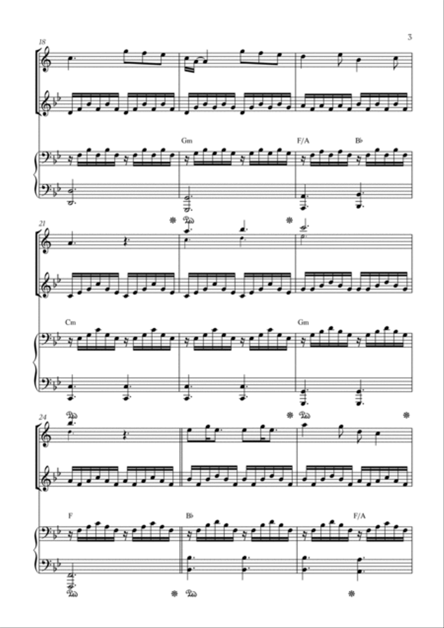 A Thousand Years B-Flat Clarinet scores gallery preview page 3