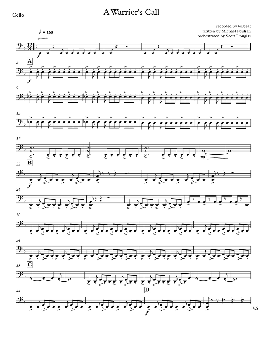 A Warrior's Call Large Ensemble scores gallery preview page 5