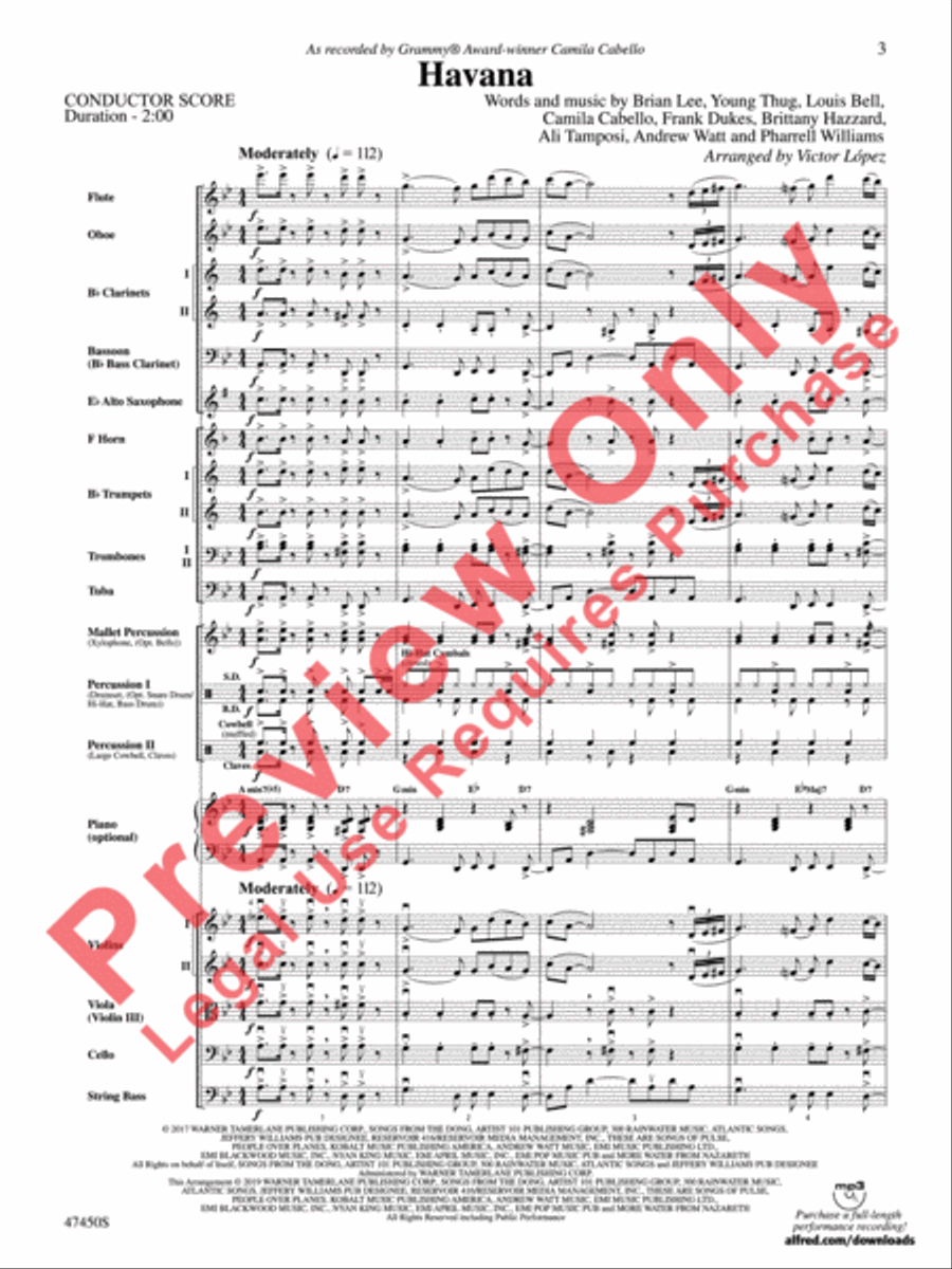 Havana Full Orchestra scores gallery preview page 4