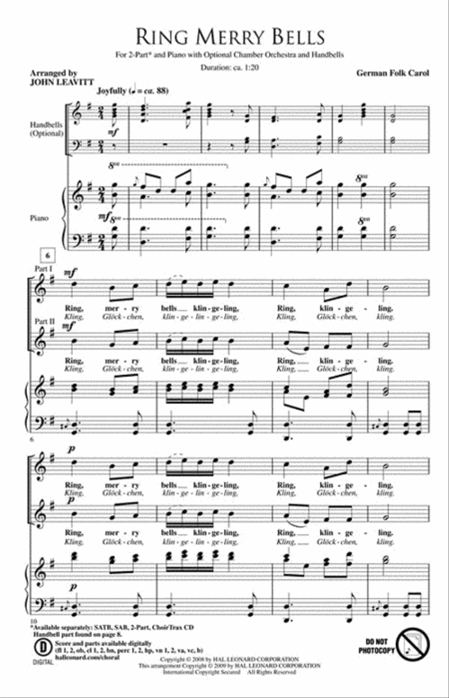 Ring Merry Bells Ring Merry Bells 2-Part scores gallery preview page 2