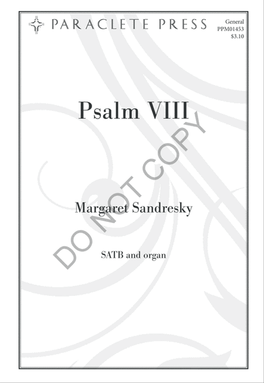Psalm VIII 4-Part scores gallery preview page 2