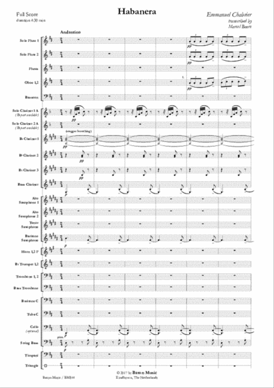 Habanera Concert Band scores gallery preview page 2