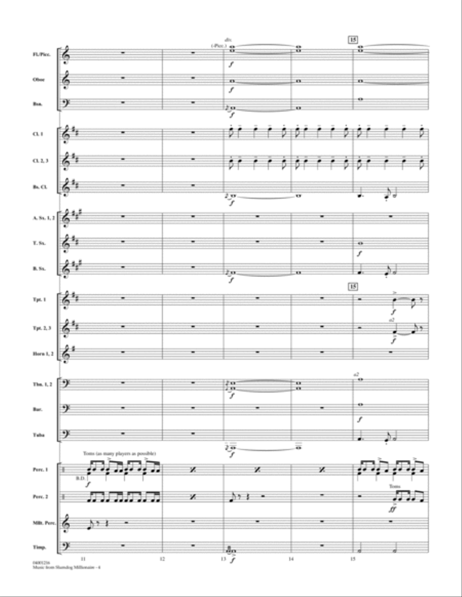 Music from Slumdog Millionaire - Full Score Score scores gallery preview page 4