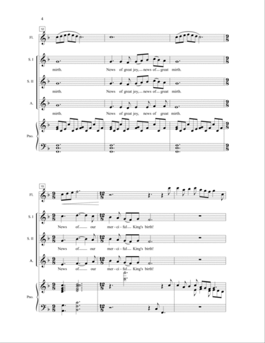 The Sussex Carol SSA scores gallery preview page 7