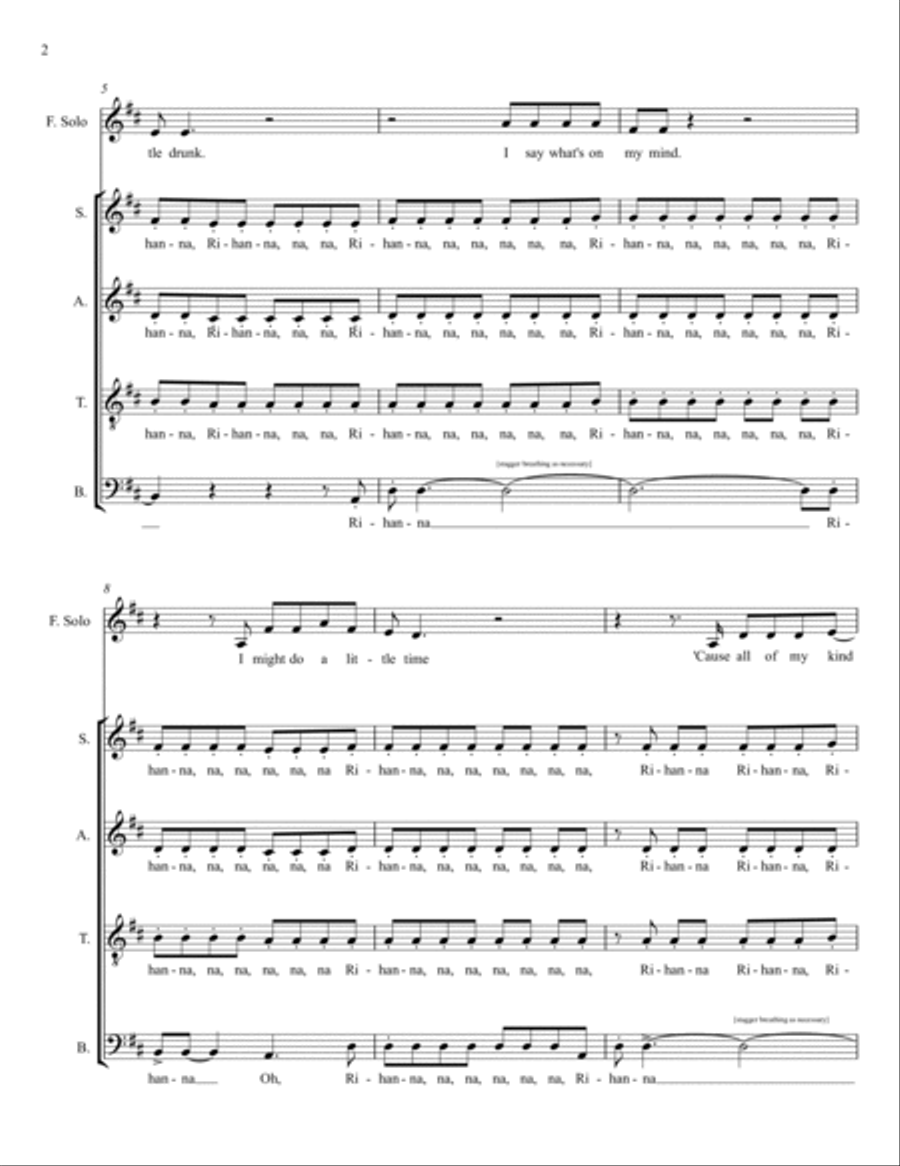 Fourfiveseconds Fourfiveseconds 4-Part scores gallery preview page 2