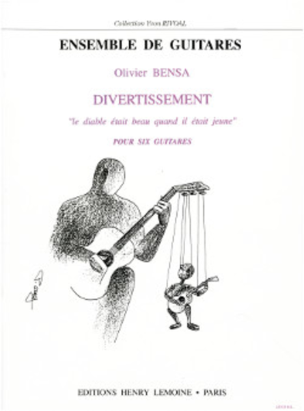 Divertissement: Le diable etait beau quand il etait jeune by Olivier Bensa Acoustic Guitar - Sheet Music