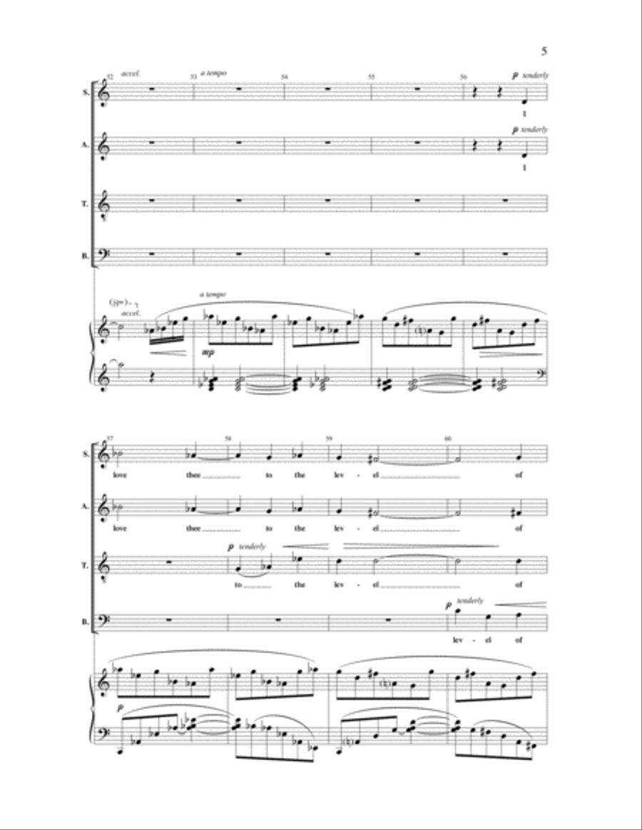 How Do I Love Thee? 4-Part scores gallery preview page 5