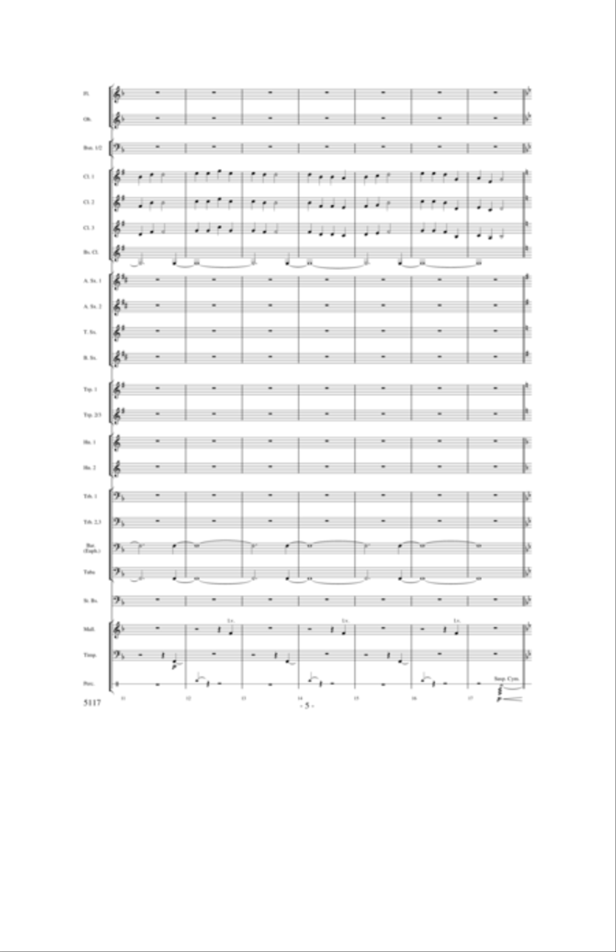 Hymn for a Child Concert Band scores gallery preview page 4
