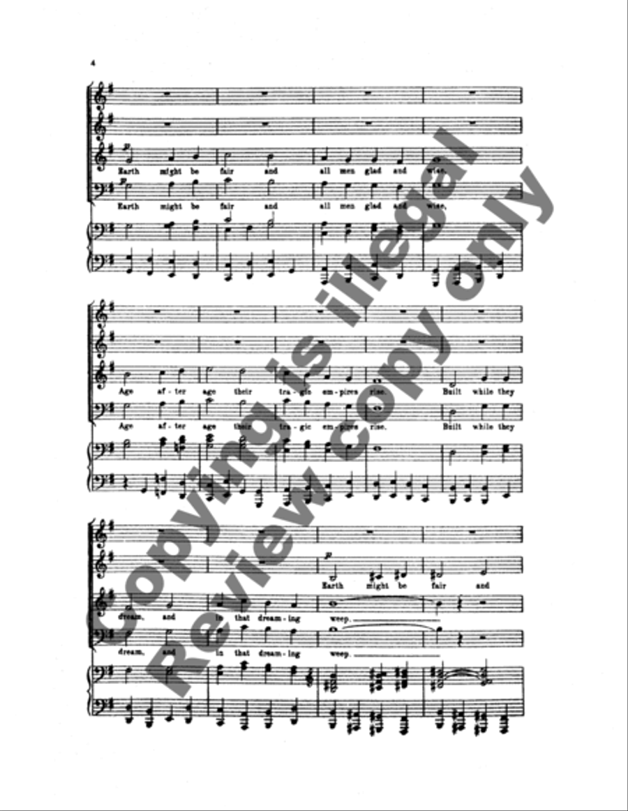 Three Festival Choruses: Turn Back, O Man 4-Part scores gallery preview page 8