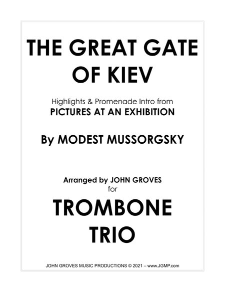 The Great Gate of Kiev from Pictures at an Exhibition - Trombone Trio image number null