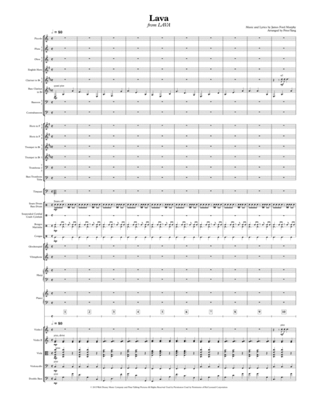 Lava from LAVA (Full Symphony Score and Parts) image number null