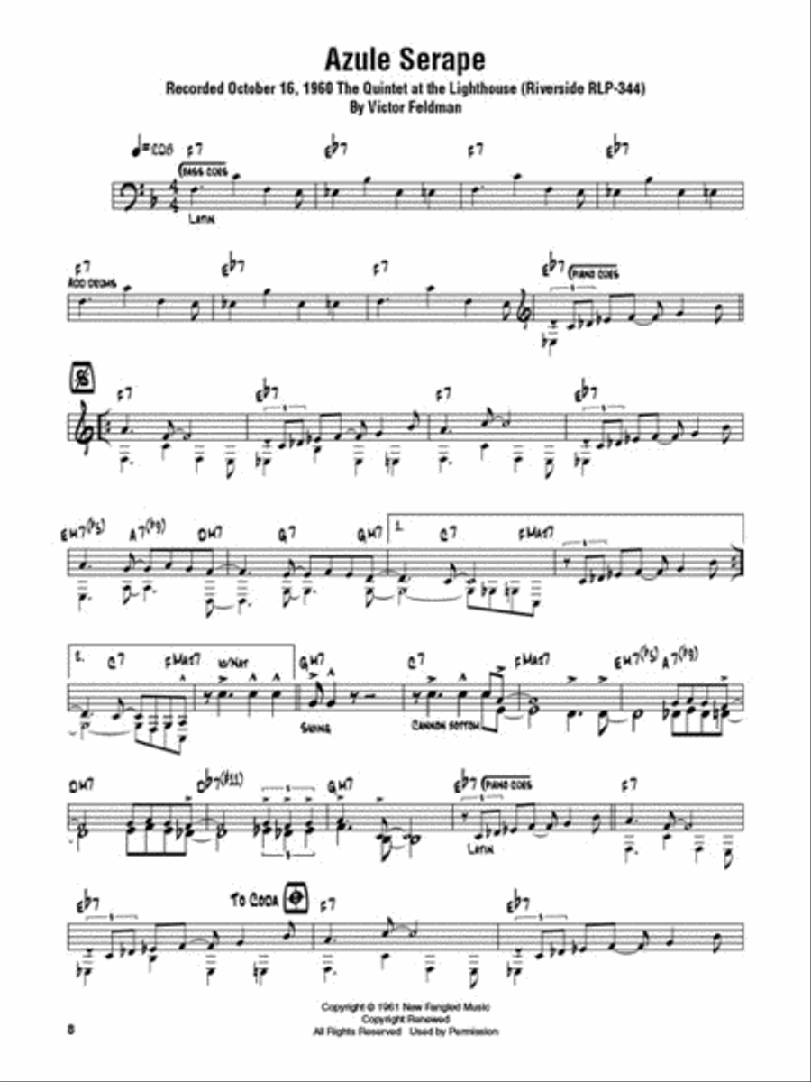 Cannonball Adderley - Omnibook C Instrument scores gallery preview page 4