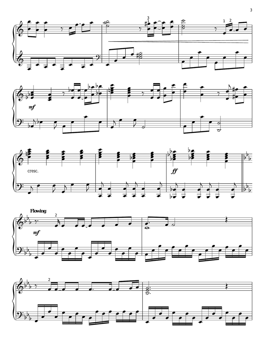 Because It's Christmas (For All The Children) Piano Solo scores gallery preview page 3