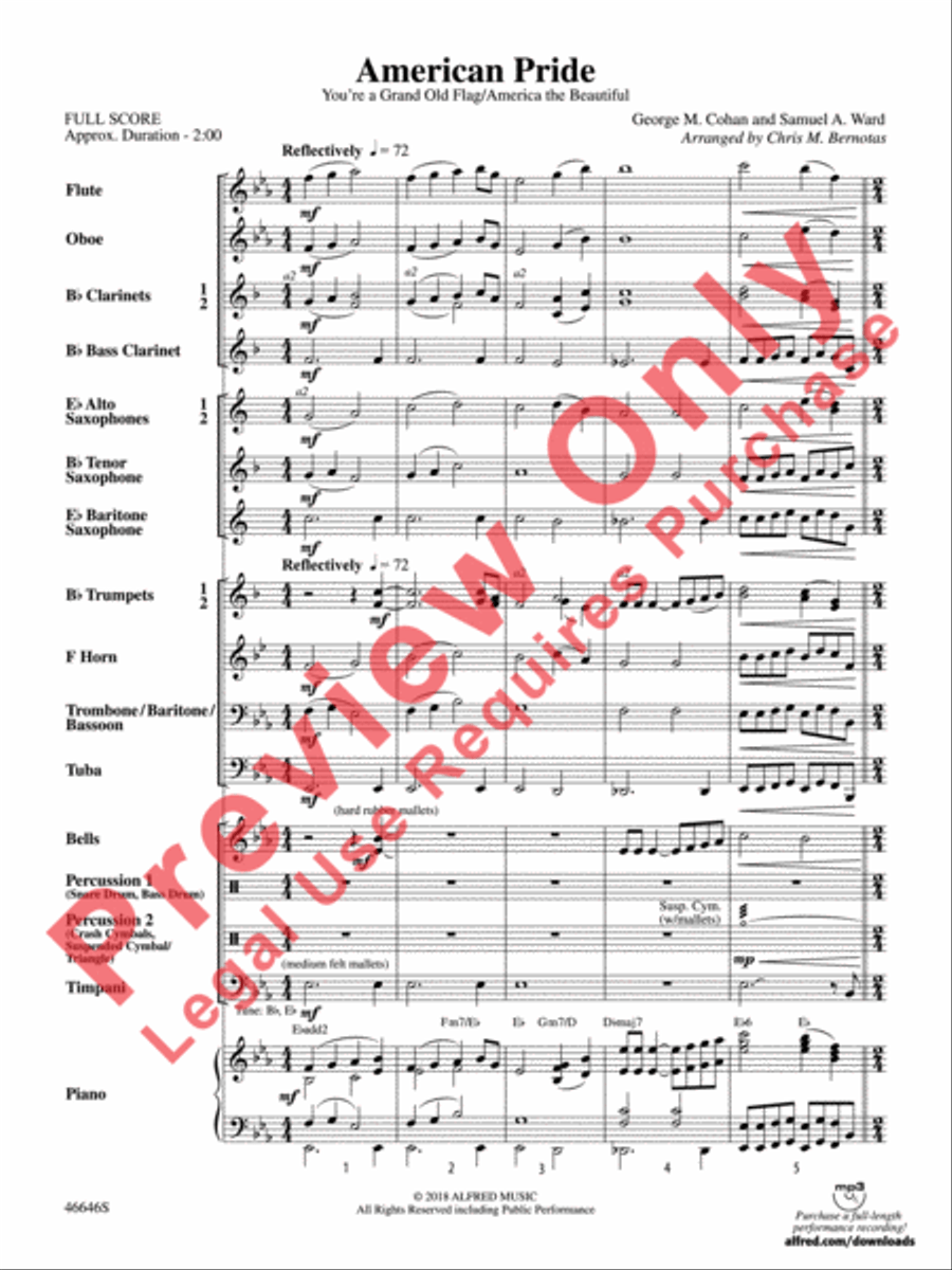 American Pride American Pride Concert Band scores gallery preview page 3