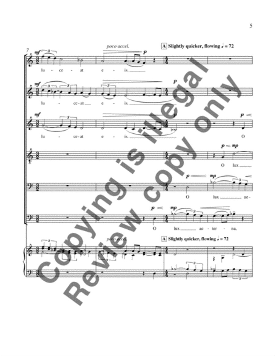 Lux aeterna Lux aeterna 4-Part scores gallery preview page 9